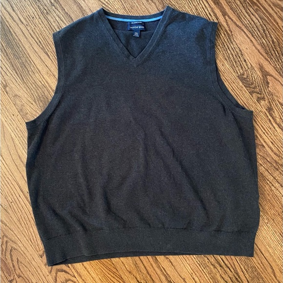 Lands send Supima Cotton Sweater Vest - Picture 1 of 3